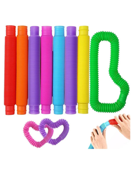 Tuberías Pop Sensory Vanblue Grande 8 Pcs Juguetes Antiestrés