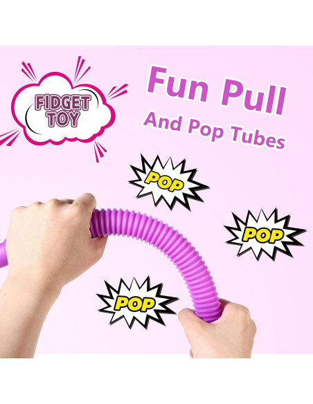 Tuberías Pop Sensory Vanblue Grande 8 Pcs Juguetes Antiestrés