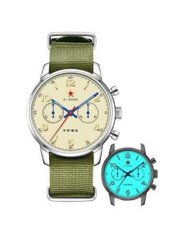 Reloj mecánico cronógrafo TOPHILL 1963 40mm piloto hombre