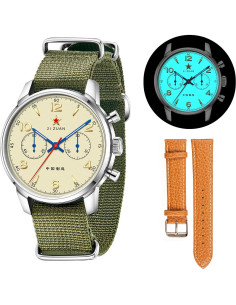 Reloj mecánico cronógrafo TOPHILL 1963 40mm piloto hombre 2