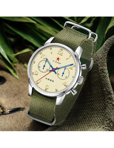 Reloj mecánico cronógrafo TOPHILL 1963 40mm piloto hombre