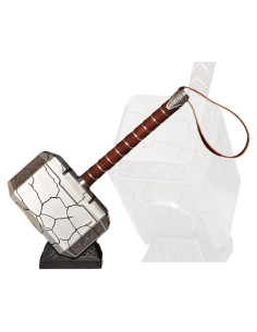 Martillo de Thor Luminosa 44.5cm - Metal con Efectos Relámpago