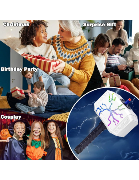 Martillo de Thor Juguete Disparador de Dardos con Luz LED