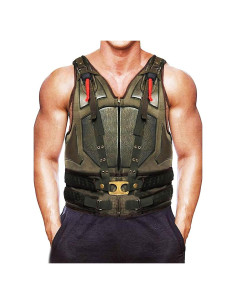 Chaleco de Cuero Militar para Hombres III-Fashions Grande