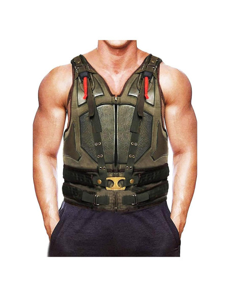 Chaleco de Cuero Militar para Hombres III-Fashions Grande