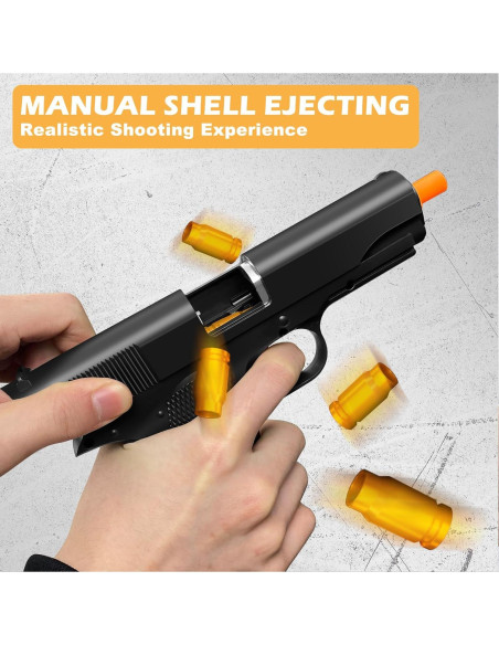 Pistola de Juguete LBDREXZ con Balas Blandas y Conchas