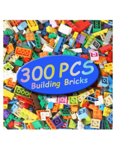 300 Piezas Bloques de Construcción RWDTER, Compatible con LEGO