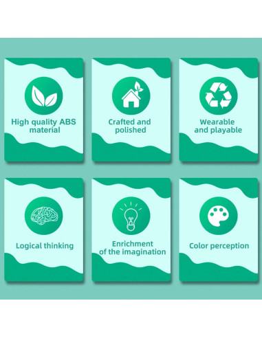 300 Piezas Bloques de Construcción RWDTER, Compatible con LEGO