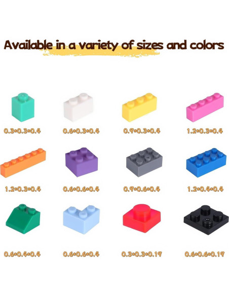 300 Piezas Bloques de Construcción RWDTER, Compatible con LEGO