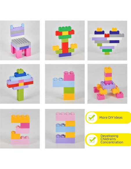 300 Piezas Bloques de Construcción RWDTER, Compatible con LEGO