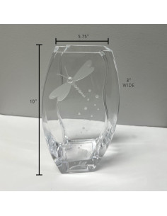 Jarrón de Cristal Royal 25.4 cm India Handicrafts Dragón 2