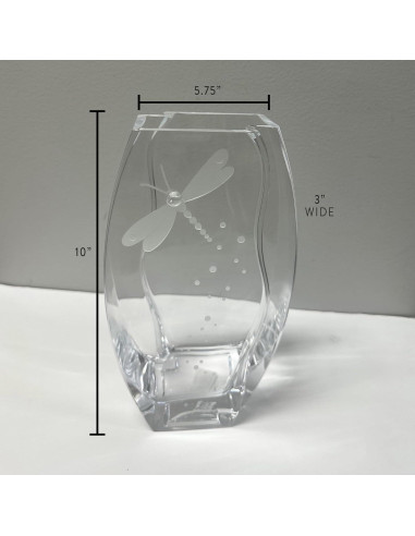 Jarrón de Cristal Royal 25.4 cm India Handicrafts Dragón