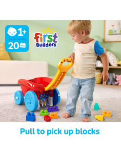 Carro de Recogida de Bloques Mega Bloks JLG81 con 20 Piezas 2