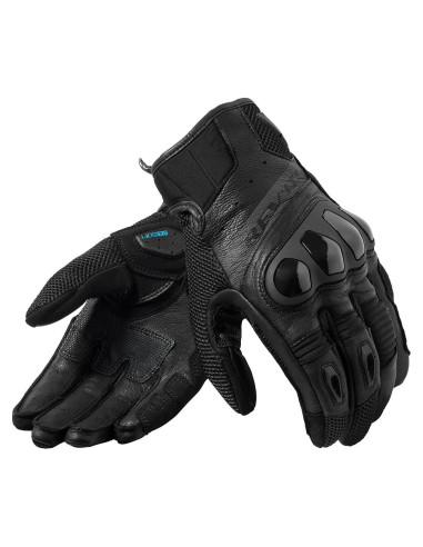 Guantes de Motocicleta REV'IT! Ritmo Hombre Negro 2X-Grande