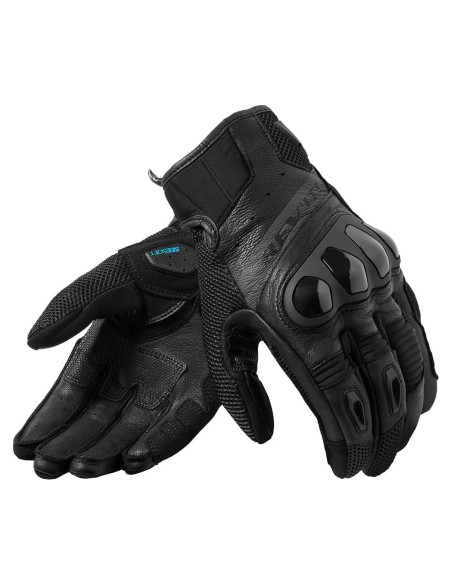 Guantes de Motocicleta REV'IT! Ritmo Hombre Negro 2X-Grande