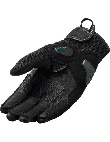 Guantes de Motocicleta REV'IT! Ritmo Hombre Negro 2X-Grande
