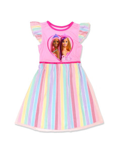 Vestido de Fantasía Rosa Barbie para Niñas - Pijama 4 años