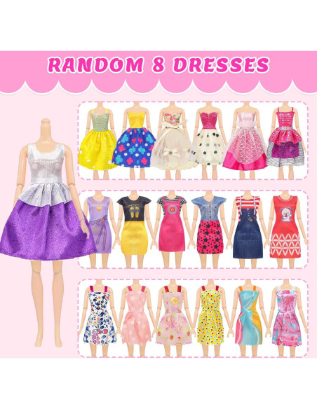 75 Piezas Ropa de Muñeca ZITA ELEMENT con Accesorios
