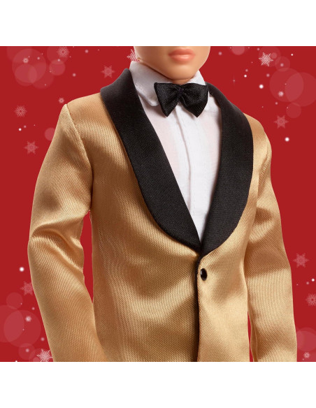 Muñeco Ken 2025 Holiday Barbie Mattel con Traje Completo