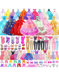 100 Piezas Ropa y Accesorios para Muñecas 29 cm - Unicorn Element 2