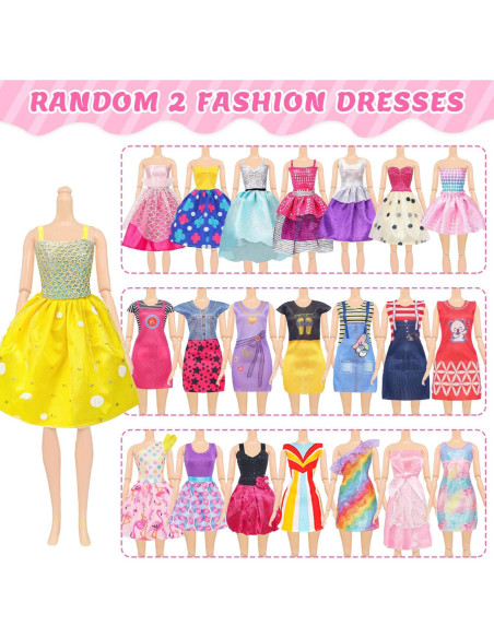 100 Piezas Ropa y Accesorios para Muñecas 29 cm - Unicorn Element