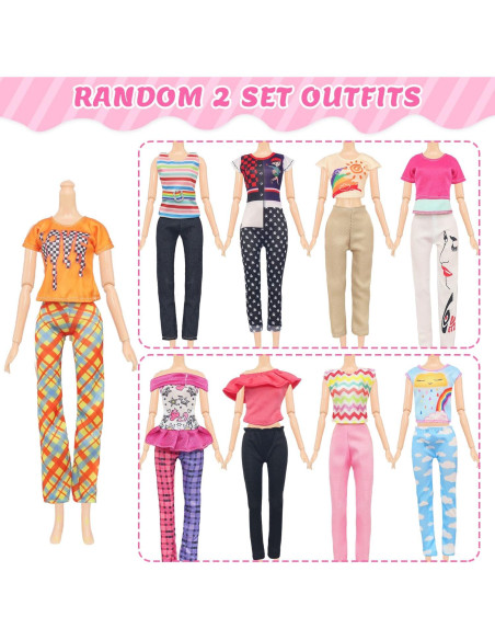 100 Piezas Ropa y Accesorios para Muñecas 29 cm - Unicorn Element