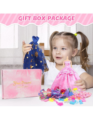 100 Piezas Ropa y Accesorios para Muñecas 29 cm - Unicorn Element