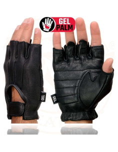 Guantes sin dedos de ciervo para hombres - SH878-L-BLACK 2