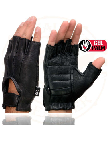Guantes sin dedos de ciervo para hombres - SH878-L-BLACK