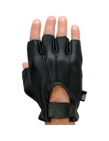 Guantes sin dedos de ciervo para hombres - SH878-L-BLACK