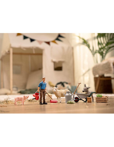 Juego de Alimentación de Animales Schleich - Mundo de Granja