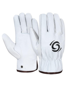 Guantes de Trabajo de Cuero SIXPO 12 Pares Unisex X-Grande