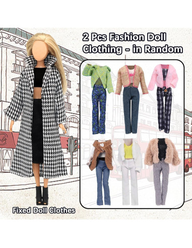 20 Piezas Ropa de Muñeca 30 cm Carreuty - Regalo Creativo