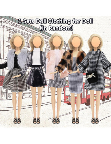 20 Piezas Ropa de Muñeca 30 cm Carreuty - Regalo Creativo