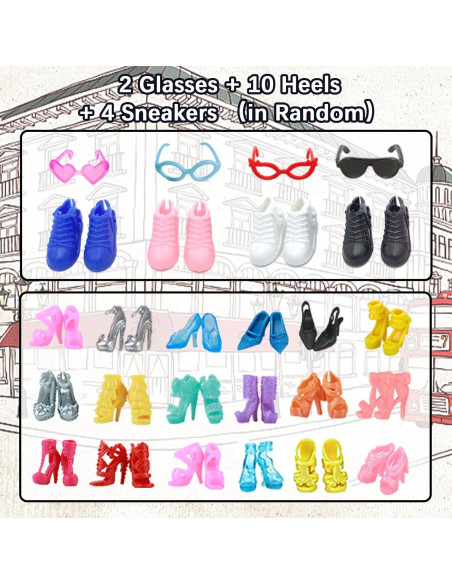 20 Piezas Ropa de Muñeca 30 cm Carreuty - Regalo Creativo