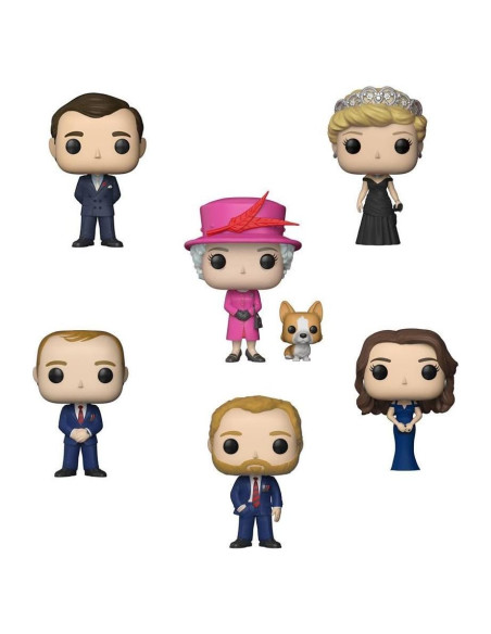 Set de 6 Figuras Funko Pop! Familia Real Británica 9.5 cm