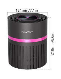 Purificador de aire MEGAWISE EPI-810 HEPA para hogar 19.94 m 2