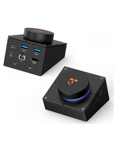 Dock USB-C 10 en 1 TobenONE con HDMI 4K, 100W PD, 5 Botones