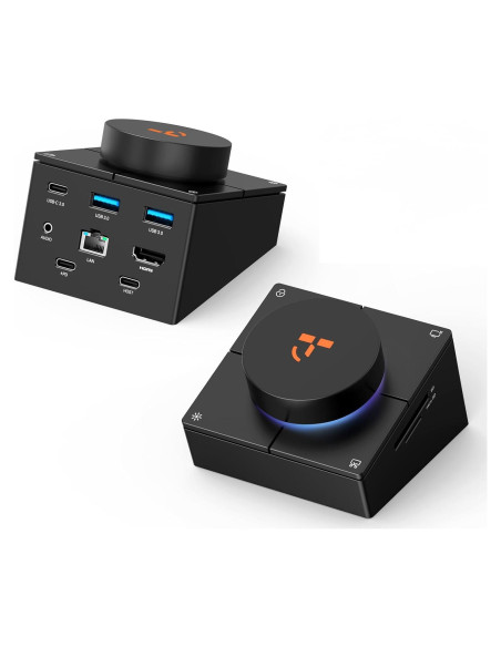 Dock USB-C 10 en 1 TobenONE con HDMI 4K, 100W PD, 5 Botones