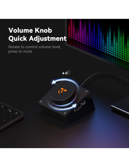 Dock USB-C 10 en 1 TobenONE con HDMI 4K, 100W PD, 5 Botones