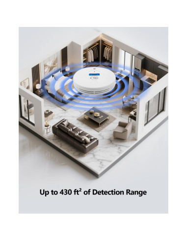 Detector de Humo y Monóxido Kttrey VCS52 10 Años Batería