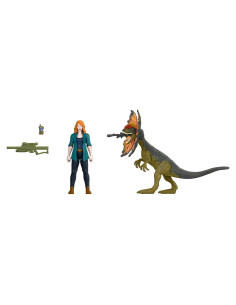 Jurassic World Dominion Claire y Dilophosaurus Figura 10.54 cm