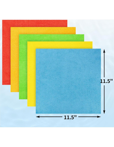 Paquete de 100 Paños de Microfibra HOMERHYME 29.2x29.2cm