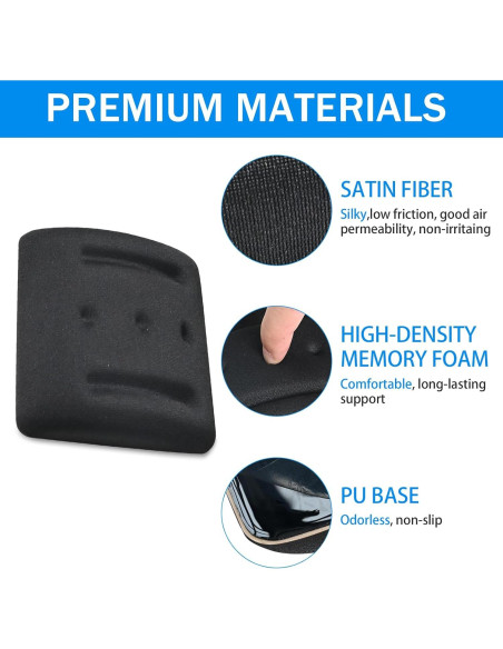 Reposamuñecas Ergonómico VAGAU para Laptop y Teclado - Alivio Síndrome Túnel Carpiano Reposamuñecas Ergonómico VAGAU para Laptop y Teclado - Alivio Síndrome Túnel Carpiano