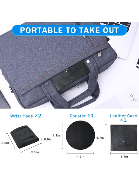 Reposamuñecas Ergonómico VAGAU para Laptop y Teclado - Alivio Síndrome Túnel Carpiano Reposamuñecas Ergonómico VAGAU para Laptop y Teclado - Alivio Síndrome Túnel Carpiano