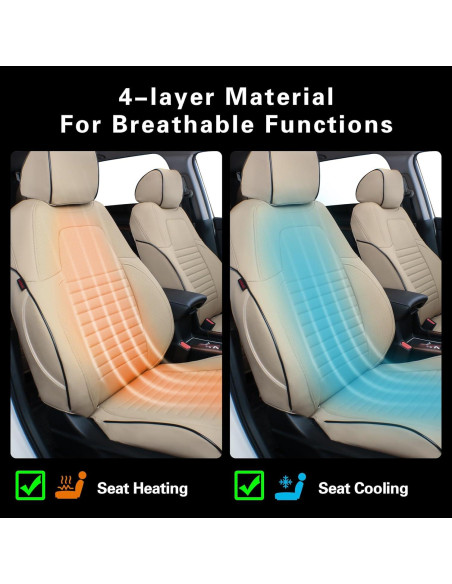 Cubiertas de Asiento EKR para Honda CRV 2012-2014 Beige