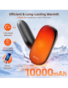 Calentadores de Manos Recargables EasyAcc OT-93 10000mAh 2 Pcs 2