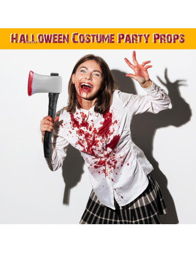 Hacha de Disfraz de Halloween Vicenpal - Accesorio Realista 41x16 cm