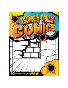 Cuaderno de Cómics en Blanco 100 Tableros Tapa Blanda