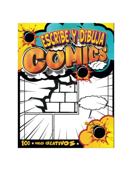 Cuaderno de Cómics en Blanco 100 Tableros Tapa Blanda